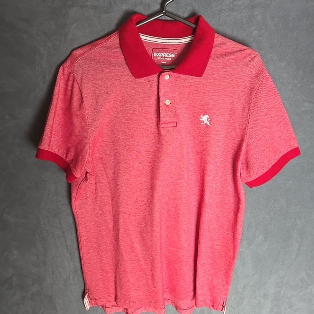 Express Men's Red Polo Shirt
